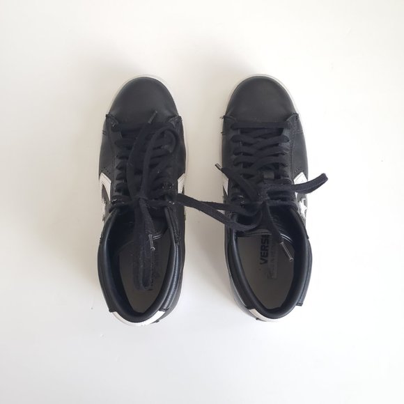Converse Pro Leather Black White Mid Tops 5.5 - Picture 3 of 8